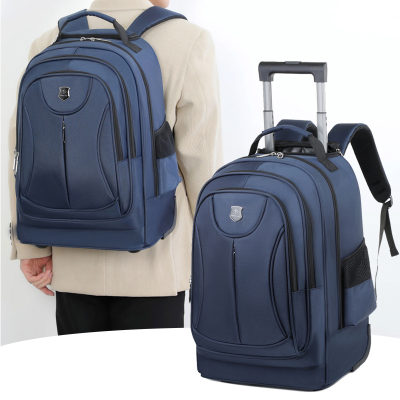 Foldable Rolling Luggage Bag - Ransel Perjalanan Multifungsi Oxford Tahan Air