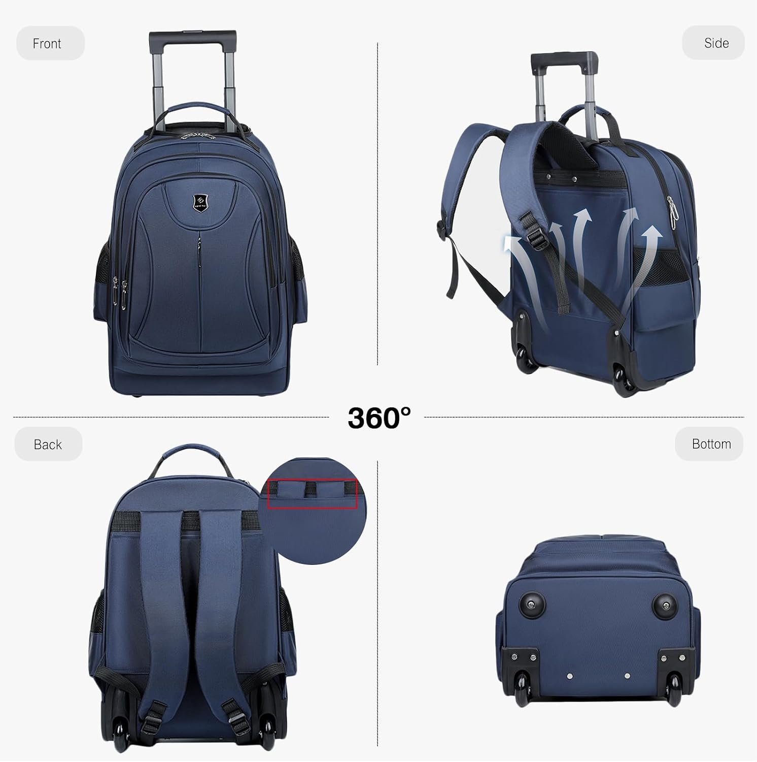 Ransel Perjalanan Multifungsi  - Foldable Rolling Luggage Bag ulasan dan harga