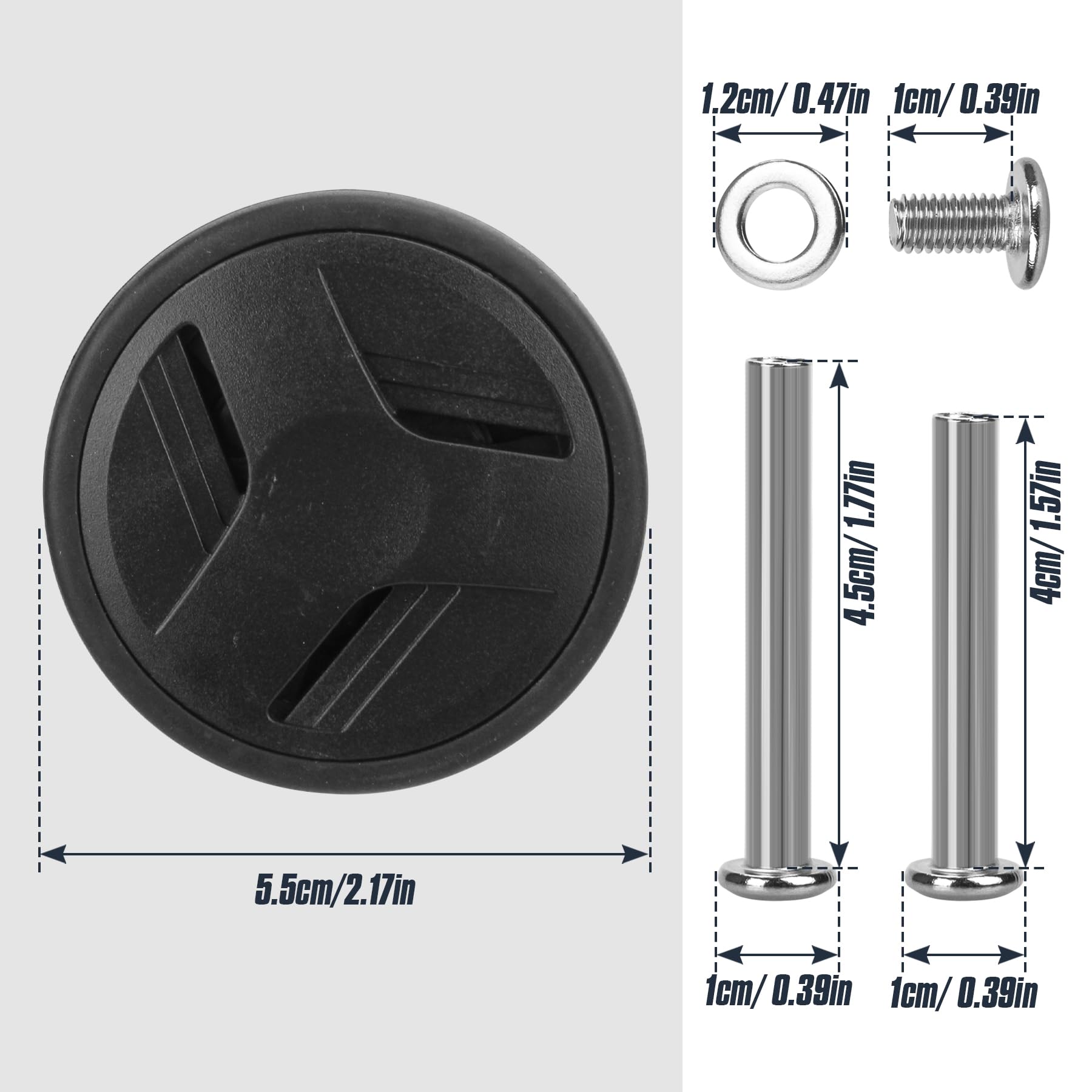 Roda Pengganti Koper 55mm, Rod - Silent Replacement Luggage Wheels ulasan dan harga