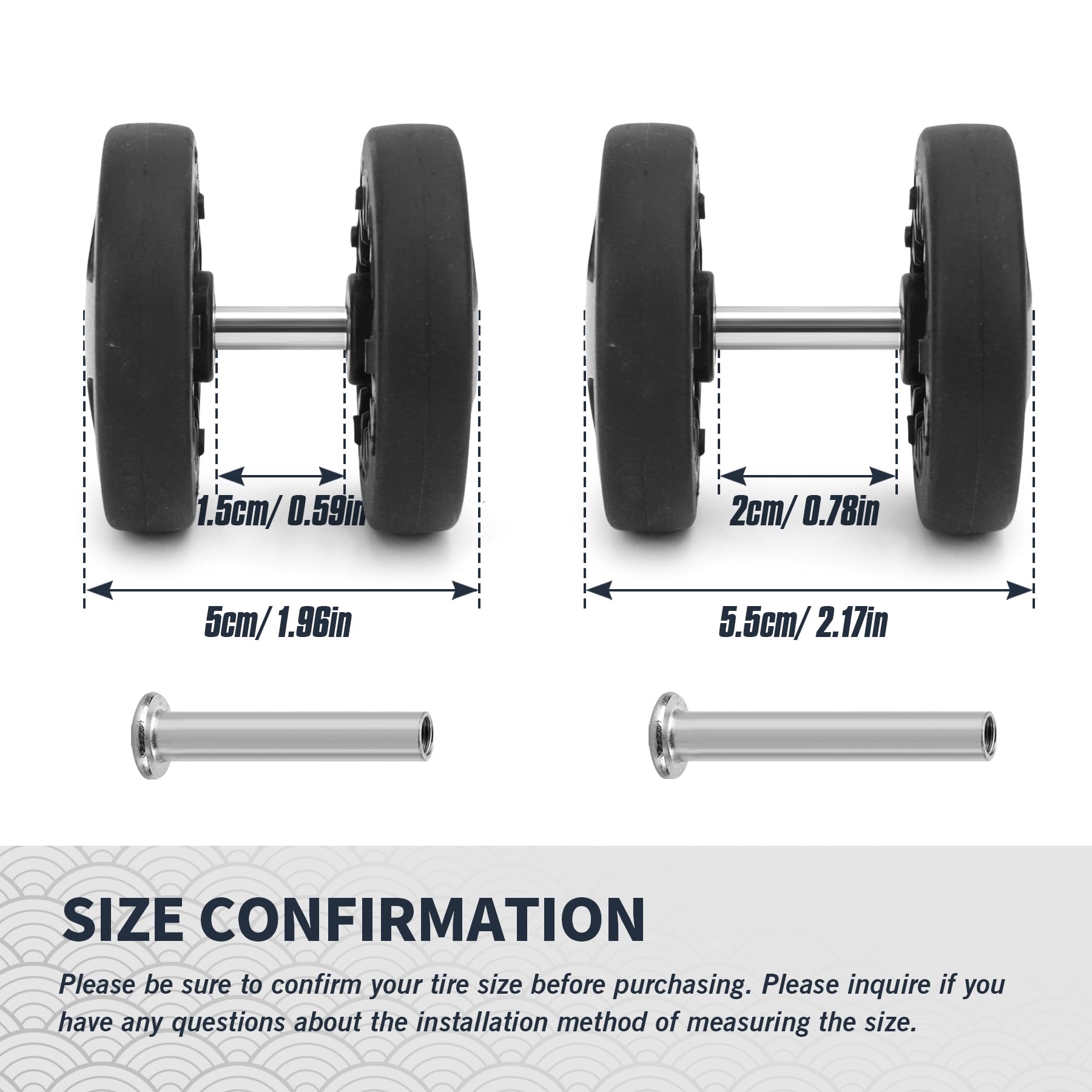 Roda Pengganti Koper 55mm, Rod - Silent Replacement Luggage Wheels ulasan dan harga
