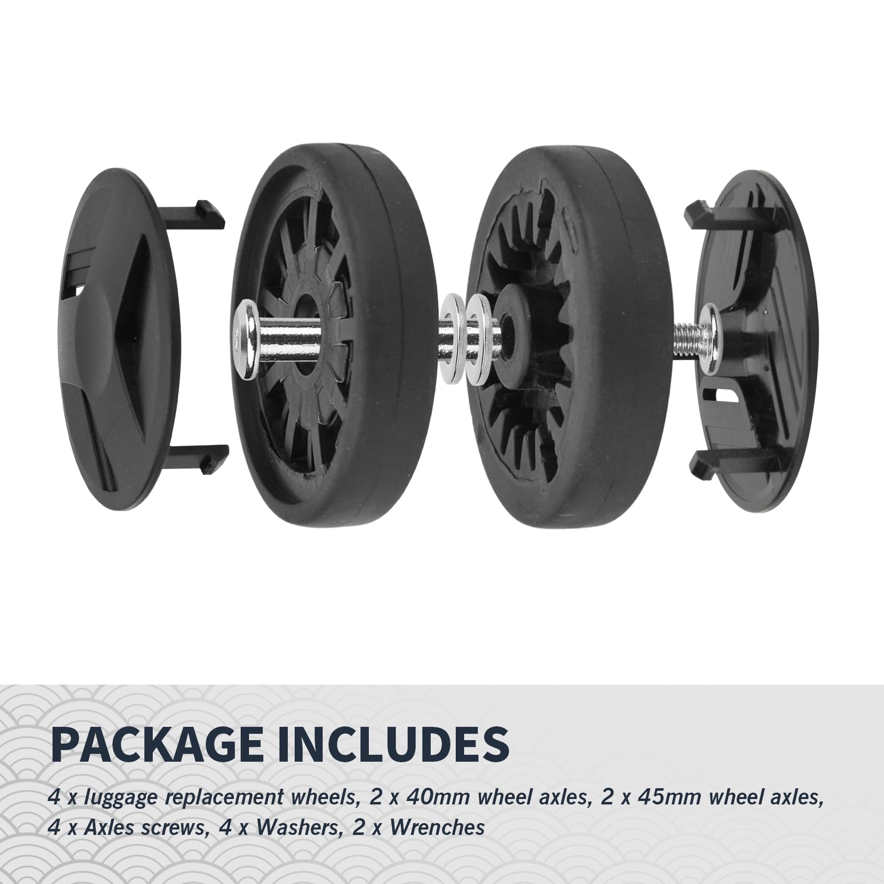 Roda Pengganti Koper 55mm, Rod - Silent Replacement Luggage Wheels ulasan dan harga